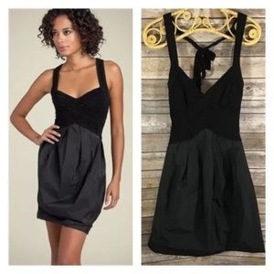 BCBG Bubble Hem Black Dress 2